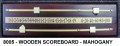 WOODEN SCOREBOARD BRASS FIXTURES 16and3quarter inch  x 5 inch- MAHOGANY 8005-mahog